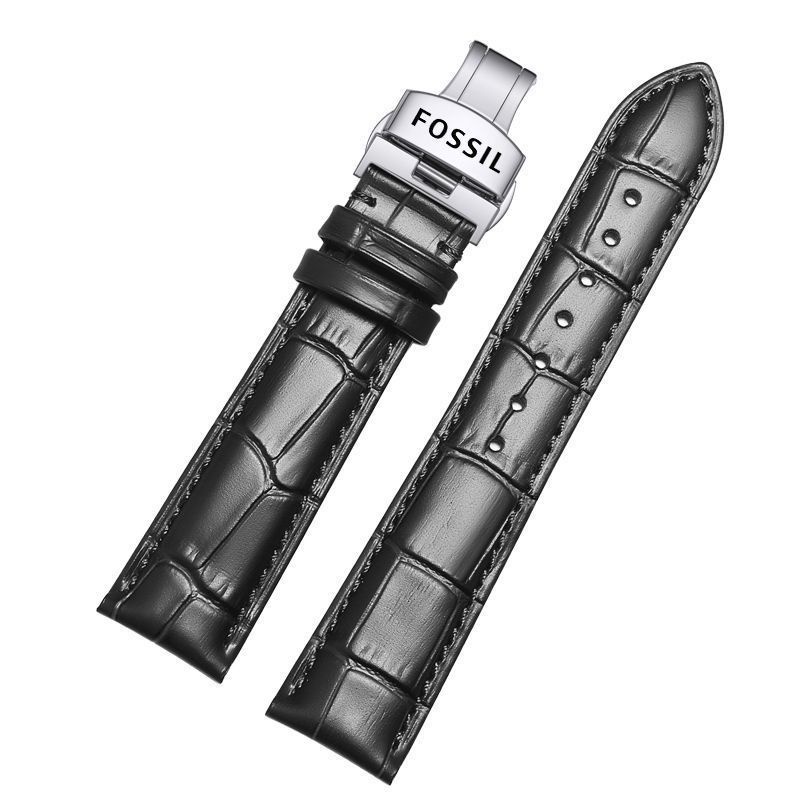2/26✈Fossil Dây Đeo Đồng Hồ Bằng Da Bò Hai Lớp Khóa Hình Bướm Dành Cho Nam Nữ 2022