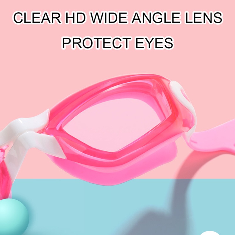 Kính Bơi HD Chống Tia UV / Sương Mù / Nước Kèm Nút Bịt Tai Chuyên Nghiệp Cho Bé Winmax