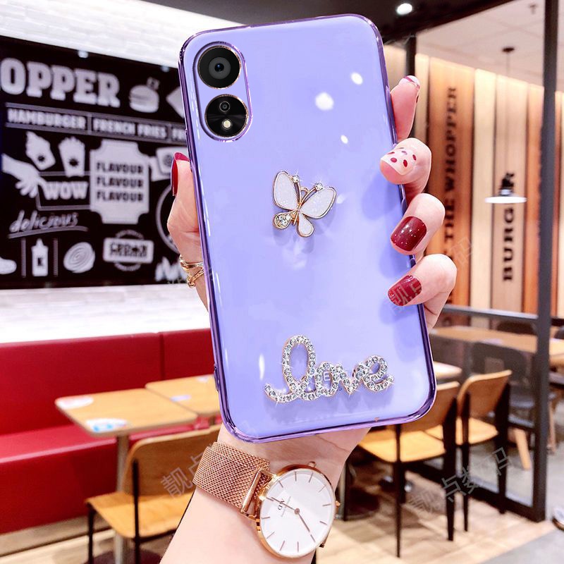 Ốp Điện Thoại Mềm Chống Sốc In Hình Bướm Cho OPPO A78 A17 A17K A15 A15S A95 A94 A96 A76 A74 5G Reno 8T 5G 5F 4F