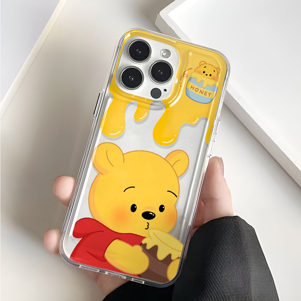 Ốp Điện Thoại Trong Suốt In Hình Gấu Pooh Cho iphone 14promax 13 12 11 7Plus 7 8 Plus X XR XSMax  Tấm Bọc Bảo Vệ Đồ Dùng Tiện Dụng