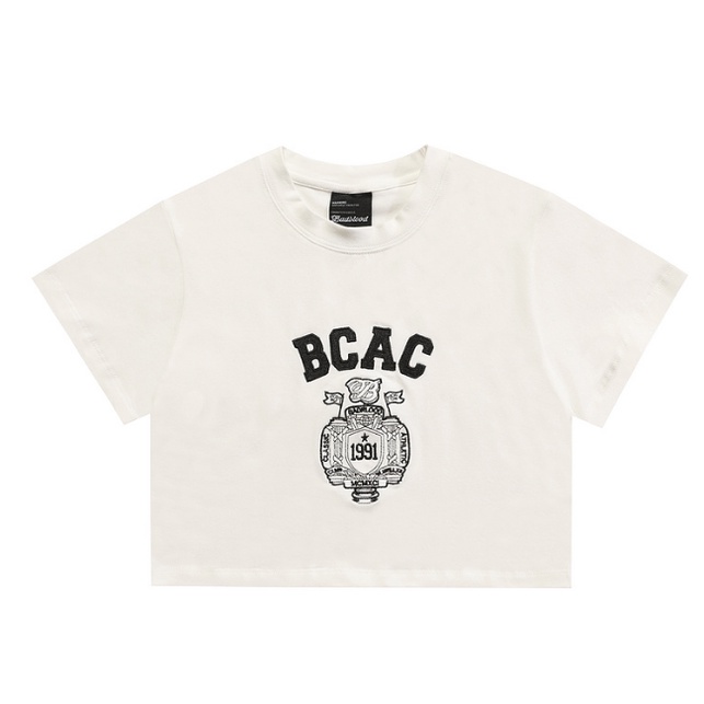 Áo Thun cotton Tay Ngắn Thêu Chữ Bad blood Xinh Xắn Hợp Thời Trang Cho Bạn Gái