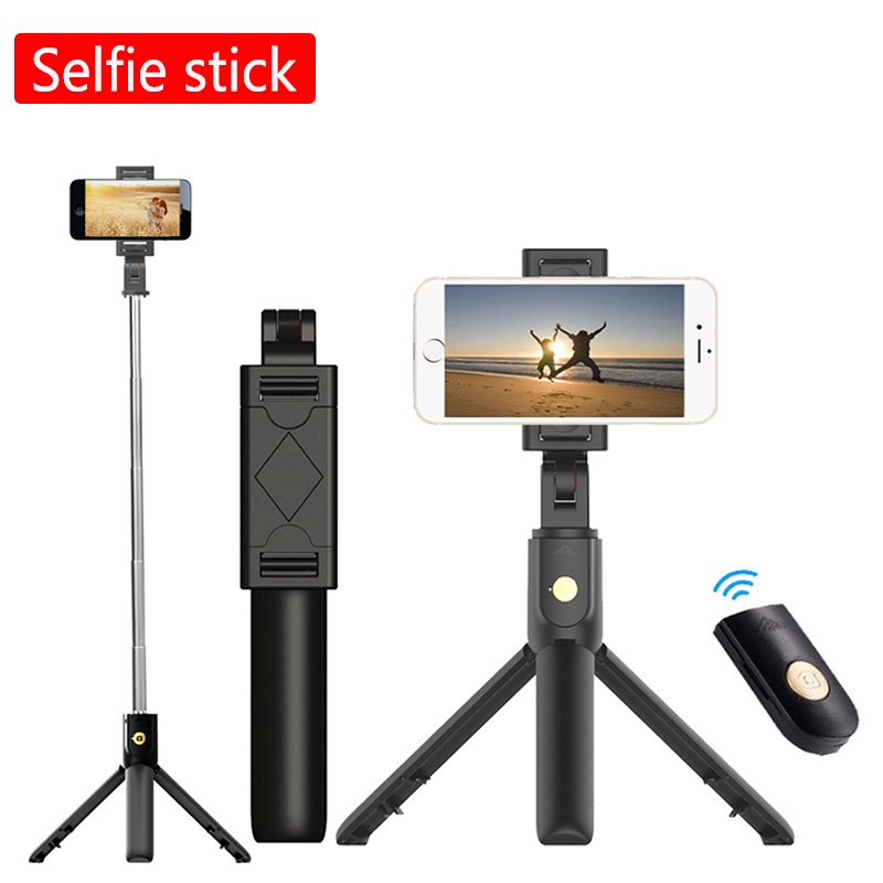 Gậy Tự Sướng Bluetooth Không Dây Có Giá Đỡ Cho Xiaomi Redmi Huawei iPhone 12 Samsung Android ios