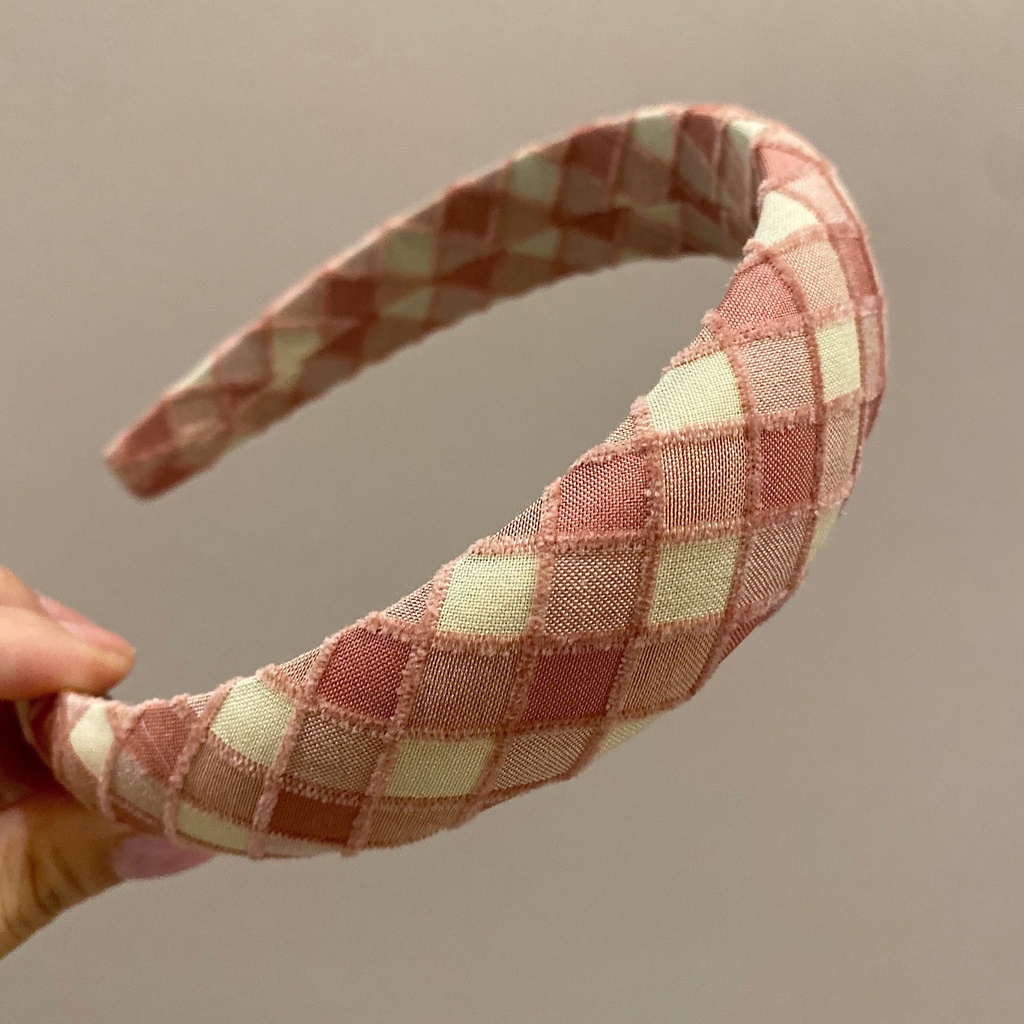 Băng Đô Cài Tóc Họa Tiết Hình Học Màu Sắc Ngọt Ngào Phong Cách Hàn Quốc Cho Nữ