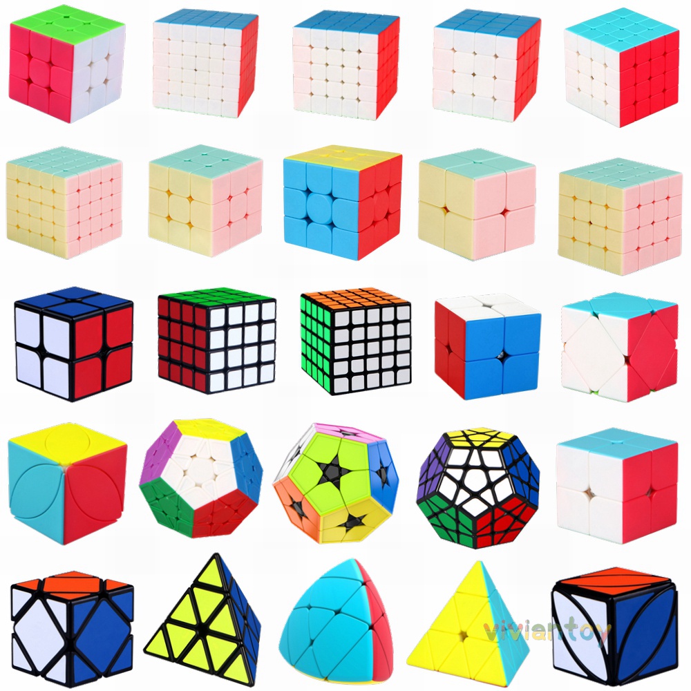 Khối Rubik 2345 Hình Kim Tự Tháp 3D Nhiều Màu Sắc Kích Thích Trí Não Cho Bé