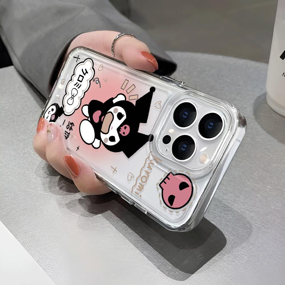 Ốp Điện Thoại Trong Suốt In Hình Kuromi Cho iphone 14promax 13 12 11 7Plus 7 8 X XR XSMax