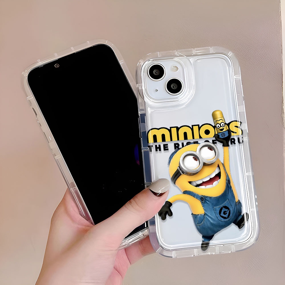 Ốp Điện Thoại In Hình Minions Cho iphone 14promax 11 13 12 7Plus X XS Max
