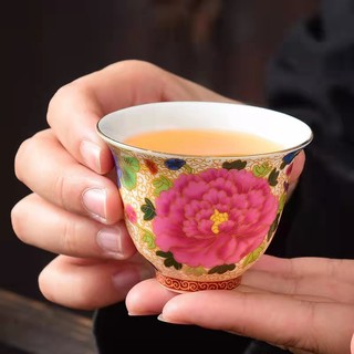 Bộ chén sứ Cảnh Đức vẽ tay thủ công (Bộ 06 chiếc kèm hộp quà)