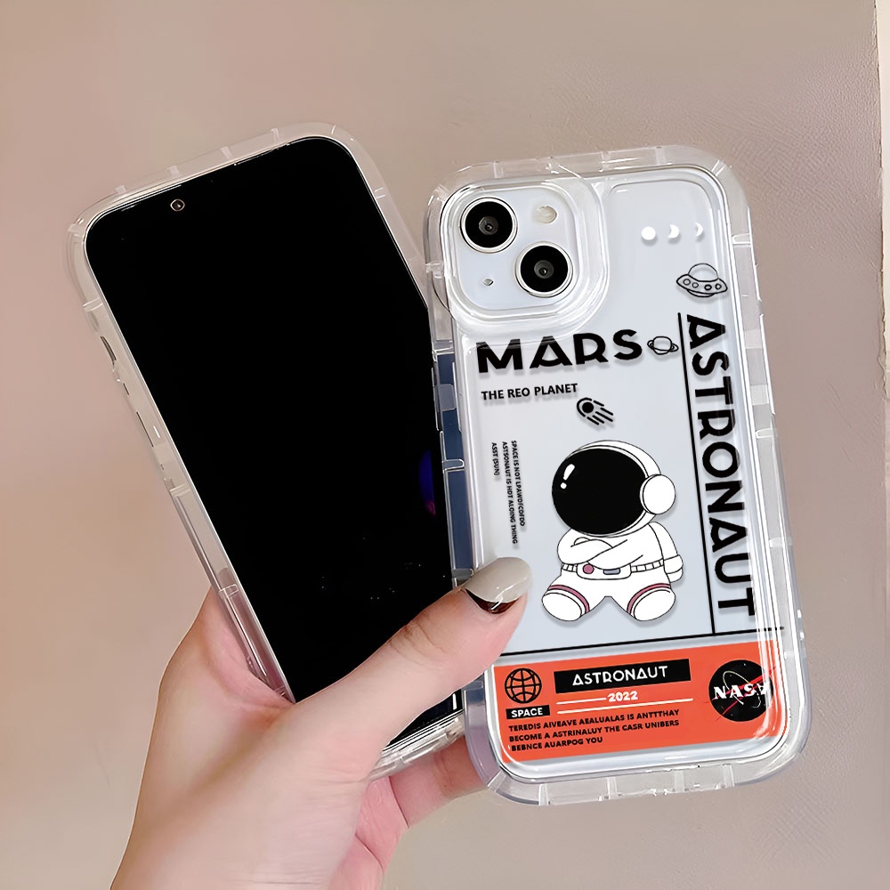 Ốp Điện Thoại In Hình Phi Hành Gia Hoạt Hình Cho iphone 14promax 11 13 12 7Plus X XS Max
