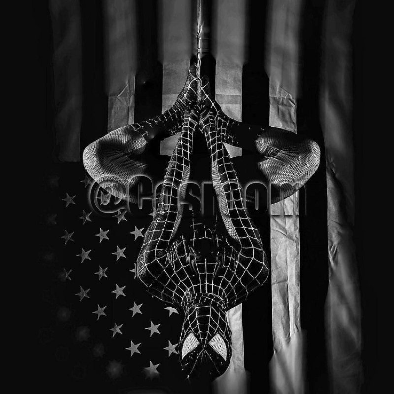 Bộ Đồ Hóa Trang Người Nhện Đen / Đỏ Cho Nam