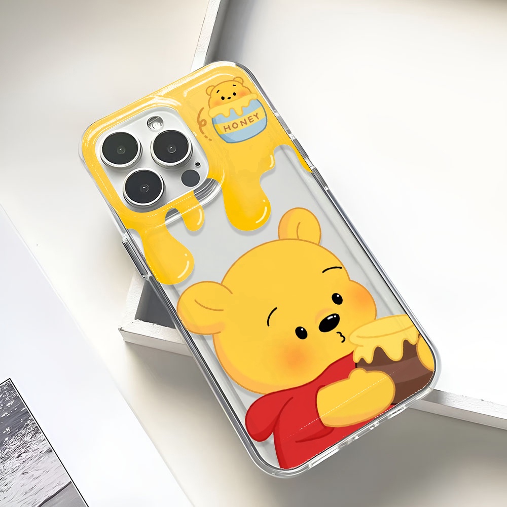 Ốp Điện Thoại Trong Suốt In Hình Gấu Pooh Cho iphone 14promax 13 12 11 7Plus 7 8 Plus X XR XSMax  Tấm Bọc Bảo Vệ Đồ Dùng Tiện Dụng