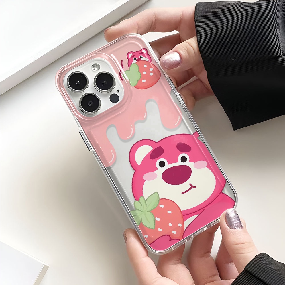 Ốp Điện Thoại Trong Suốt In Hình Gấu Cho iphone 14promax 13 12 11 7Plus 7 8 Plus X XR XSMax