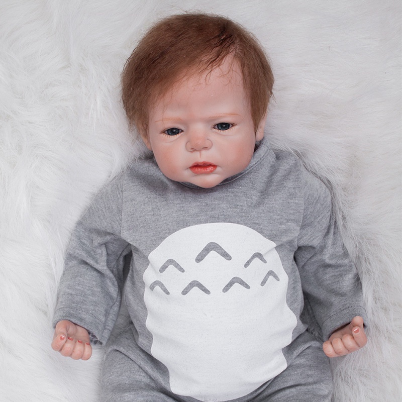 Búp Bê Đồ Chơi Handmade 55cm Sơn 3D Màu Máu Tĩnh Tiểu Thư Dùng Làm Quà Tặng Sinh Nhật Cho Bé