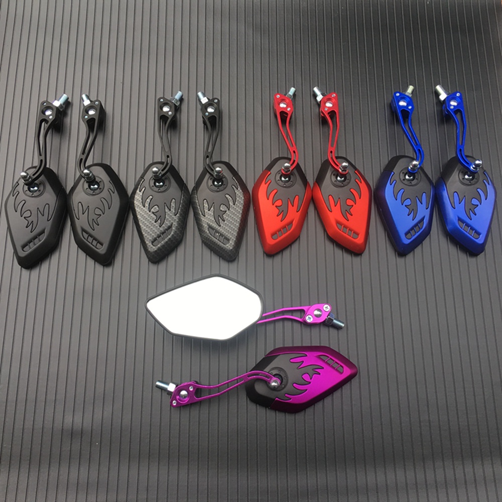 1 Cặp Gương Chiếu Hậu 10mm Cho Xe Máy / Xe Đạp Điện，Thích hợp cho gương xe máy Yamaha, Honda