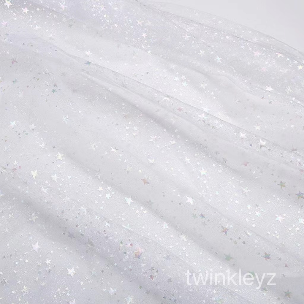 Vải Lưới Hình Ngôi Sao Lấp Lánh Làm Đồ Thủ Công