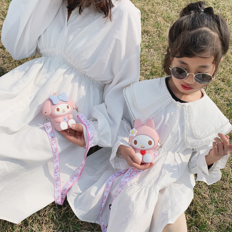 Túi Đeo Chéo Hình Hello Kitty Dễ Thương Cho Bé Gái
