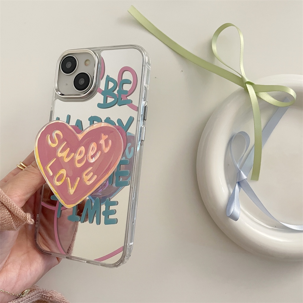Ốp Điện Thoại TPU Mềm Tráng Gương Họa Tiết Hoạt Hình Cho iphone 14 Pro Max 13 Pro Max 12 Pro Max