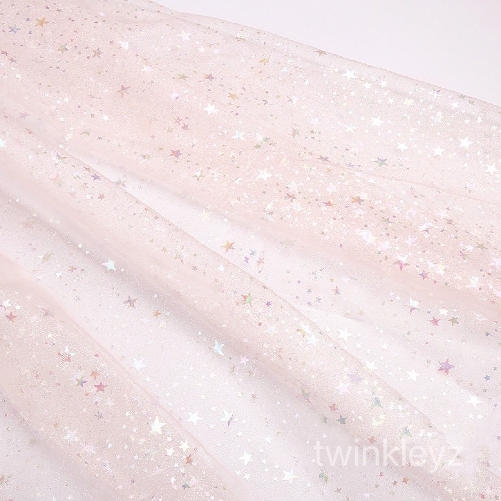 Vải Lưới Hình Ngôi Sao Lấp Lánh Làm Đồ Thủ Công