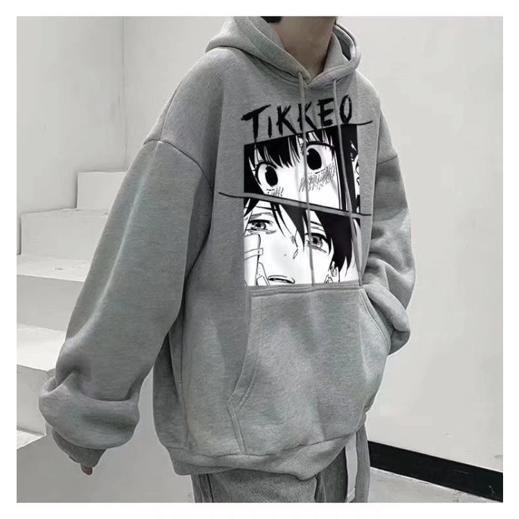 ÁO HOODIE FORM RỘNG IN HÌNH ANIME ÁO NAM NỮ DẠO PHỐ