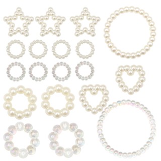 Phụ Kiện Ngọc Trai Hình Tròn / Ngôi Sao / Trái Tim Dùng Làm Vòng Tay / Dây Chuyền diy