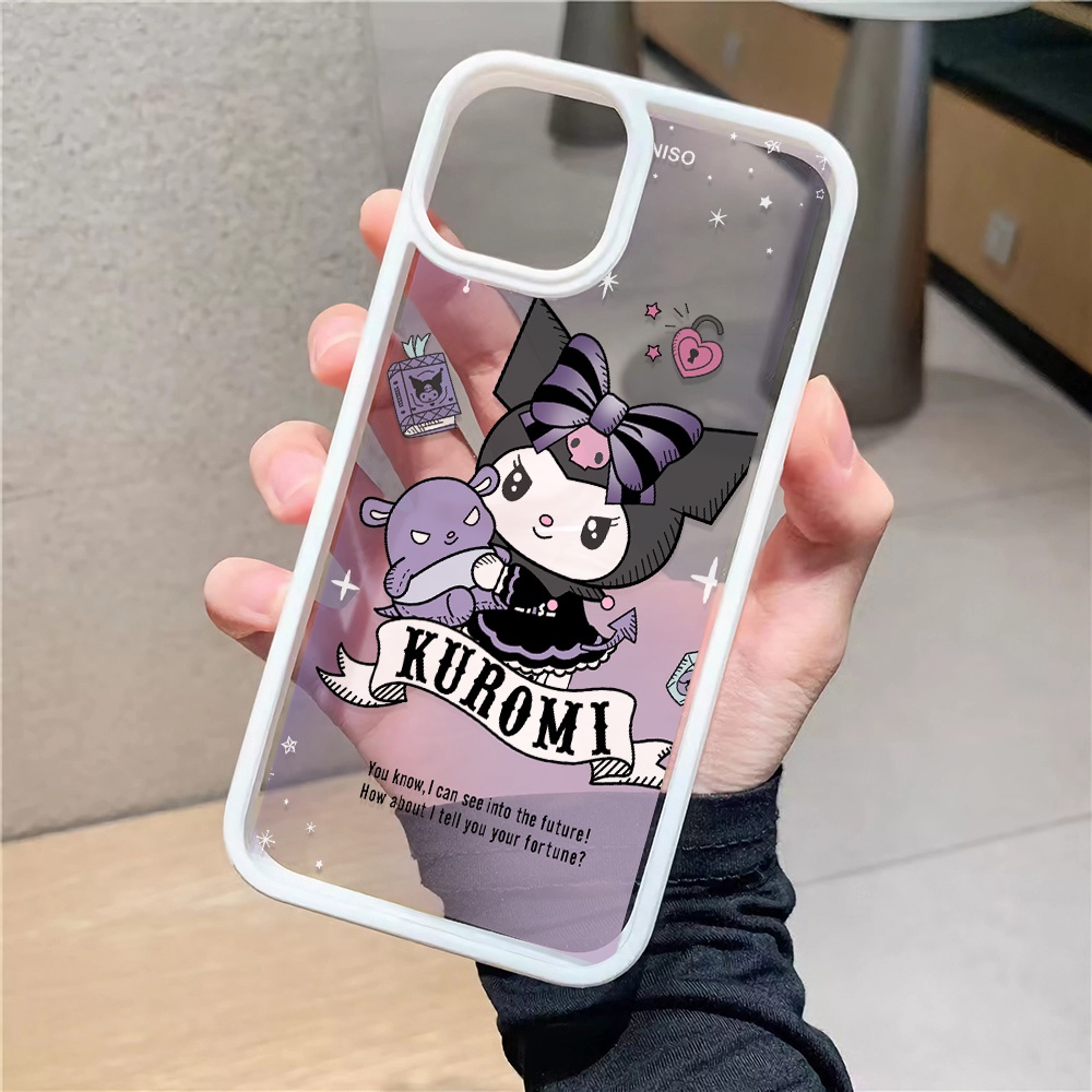 Ốp Điện Thoại Nhựa Acrylic Cứng Trong Suốt In Hình Kuromi Thời Trang Cho iphone 14promax 11 13 12 7Plus 8 X XS Max