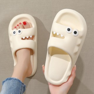 Dép quai ngang nữ dép bánh mì khủng long chất liệu eva kiểu dáng ulzzang unisex basic đi mưa ( MSP 1200 K.Long )