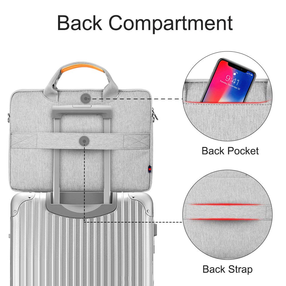 Wiwu Pioneer Handbag MỚI Túi xách máy tính xách tay PHIÊN BẢN MỚI 14 15,6 Inch Túi đeo vai Túi đeo vai Satchel không thấm nước Máy tính bảng Chống va đập Kinh doanh Mang theo