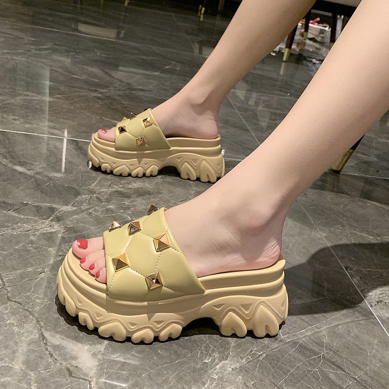 Dép Sandal Cao Gót Đế Xuồng Dày Thời Trang Mùa Hè