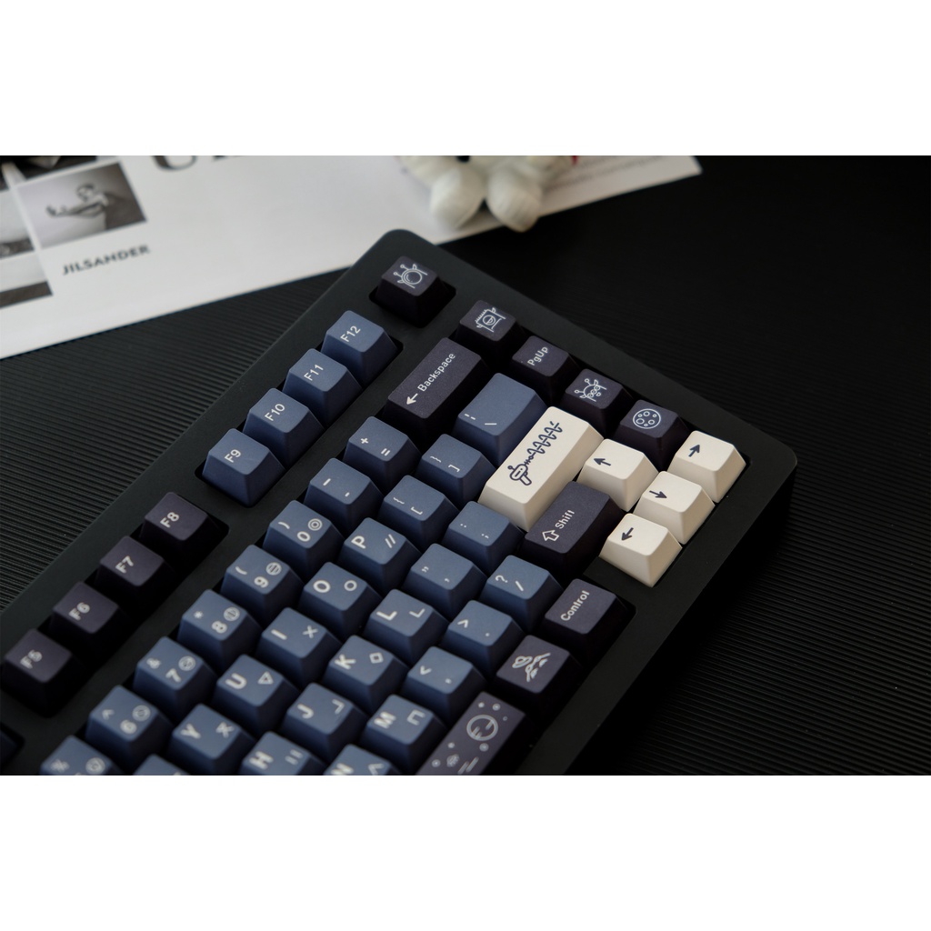GMK Alien Keycap, 129 Phím Keycaps PBT Cherry Profile DYE-SUB Cá Nhân Keycaps GMK Cho Bàn Phím Cơ