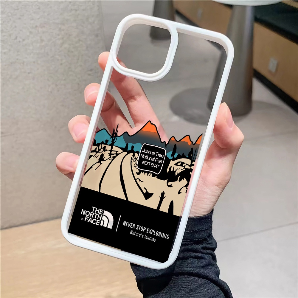 Ốp Điện Thoại Acrylic Cứng Trong Suốt Hình Núi Tuyết Bắc Cực Thời Trang Cho iphone 14promax 11 13 12 7Plus 8 X XS Max