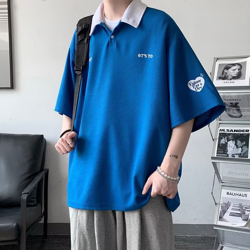 Áo Thun polo Ngắn Tay Dáng Rộng Thời Trang Dành Cho Nam Và Nữ