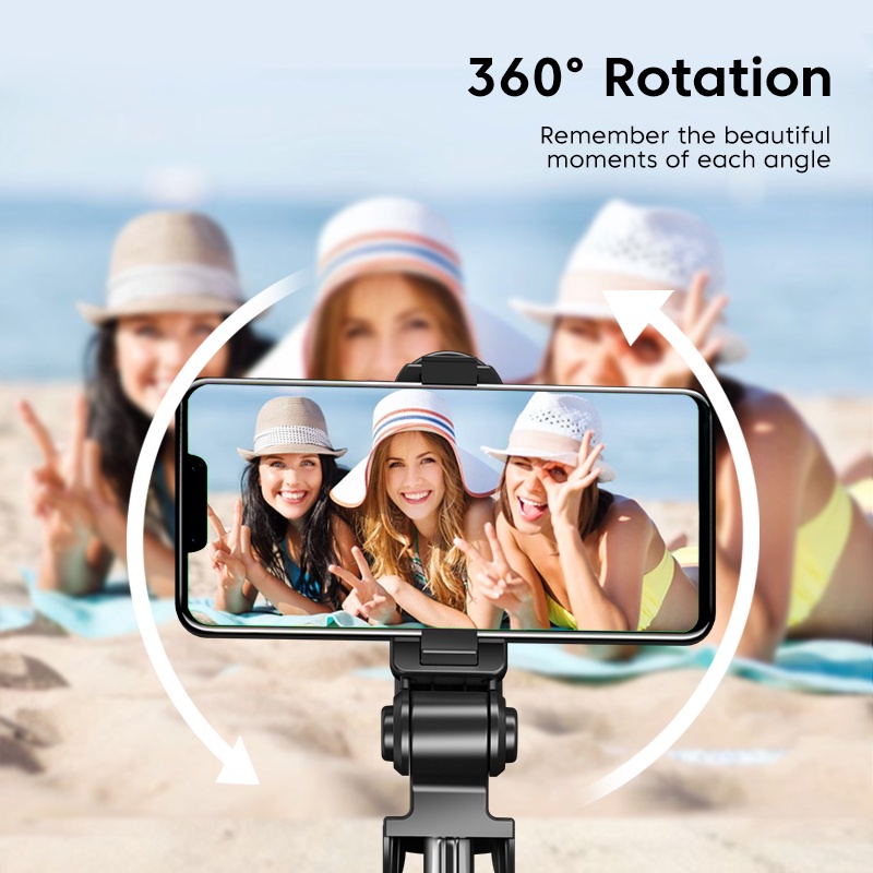 Gậy tự sướng bluetooth ELOUGH thiết kế ổn định hỗ trợ tất cả các dòng điện thoại