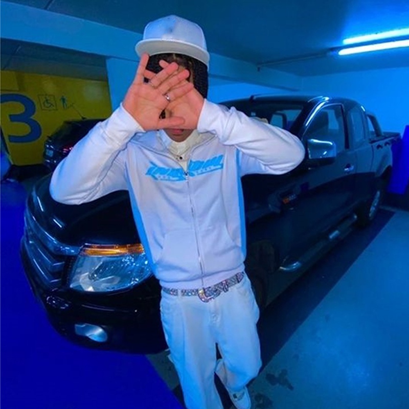 Áo Khoác Hoodie Có Khóa Kéo Toàn Diện Y2K Phong Cách Harajuku Đường Phố Mùa Đông Cho Nam