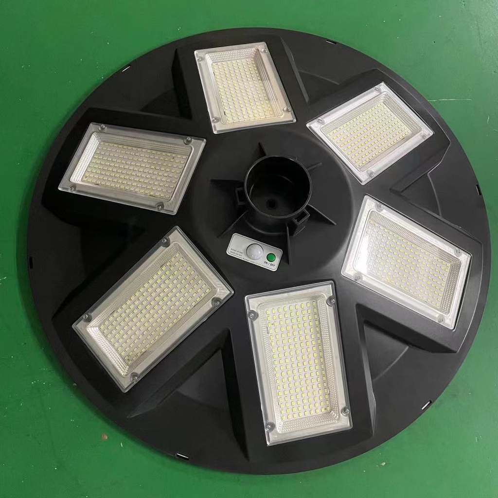 Đèn năng lượng mặt trời cao cấp 500W, Đèn Led trụ ngoài trời UFO IS206