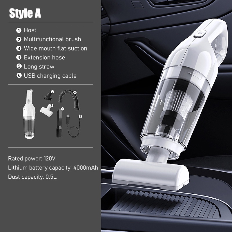CENZIMO Máy hút bụi mini cầm tay 3in1 Yoroshiko cao cấp công xuất 19000 PA tiện ích cho gia đình p