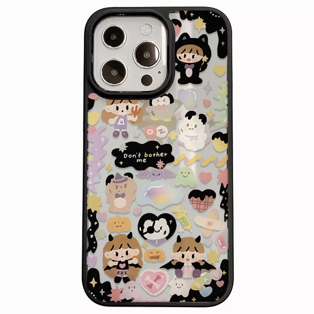 Ốp Điện Thoại Nhựa Acrylic Cứng Trong Suốt In Hình Hoạt Hình Thời Trang Cho iphone 14promax 11 13 12 7Plus 8 X XS Max