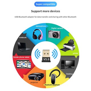 Usb Nhận Tín Hiệu Âm Thanh Bluetooth 5.0 Cho Máy Tính