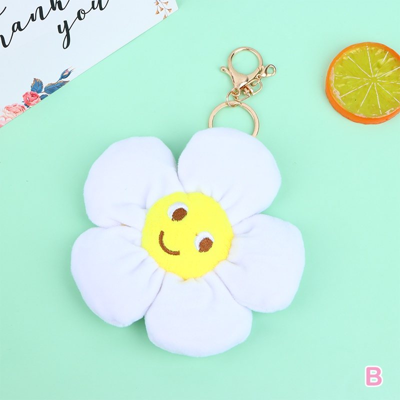 Móc Khóa Hình Hoa Hướng Dương Nhồi Bông Xinh Xắn Mới