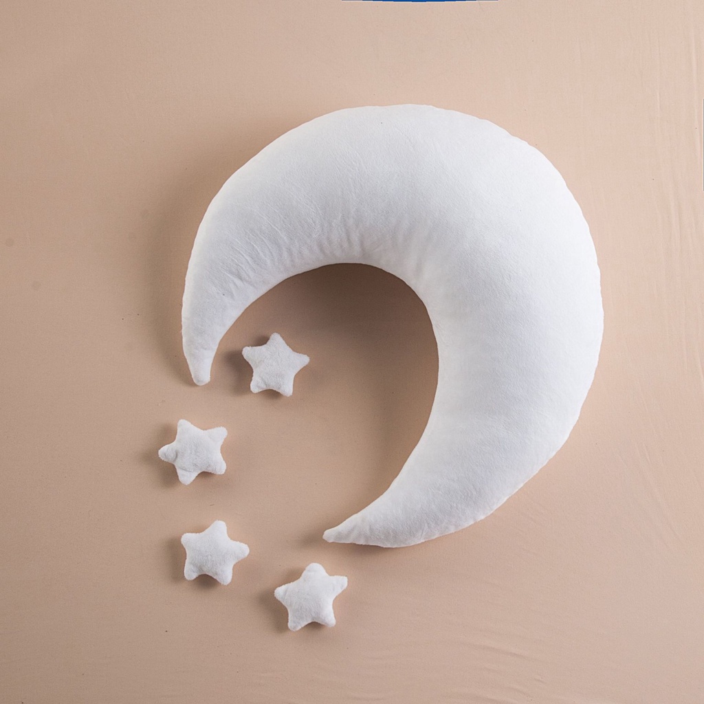 Bộ Trang Phục Thỏ Trắng Bằng Len Cotton Sữa Chụp Ảnh Cho Bé Sơ Sinh