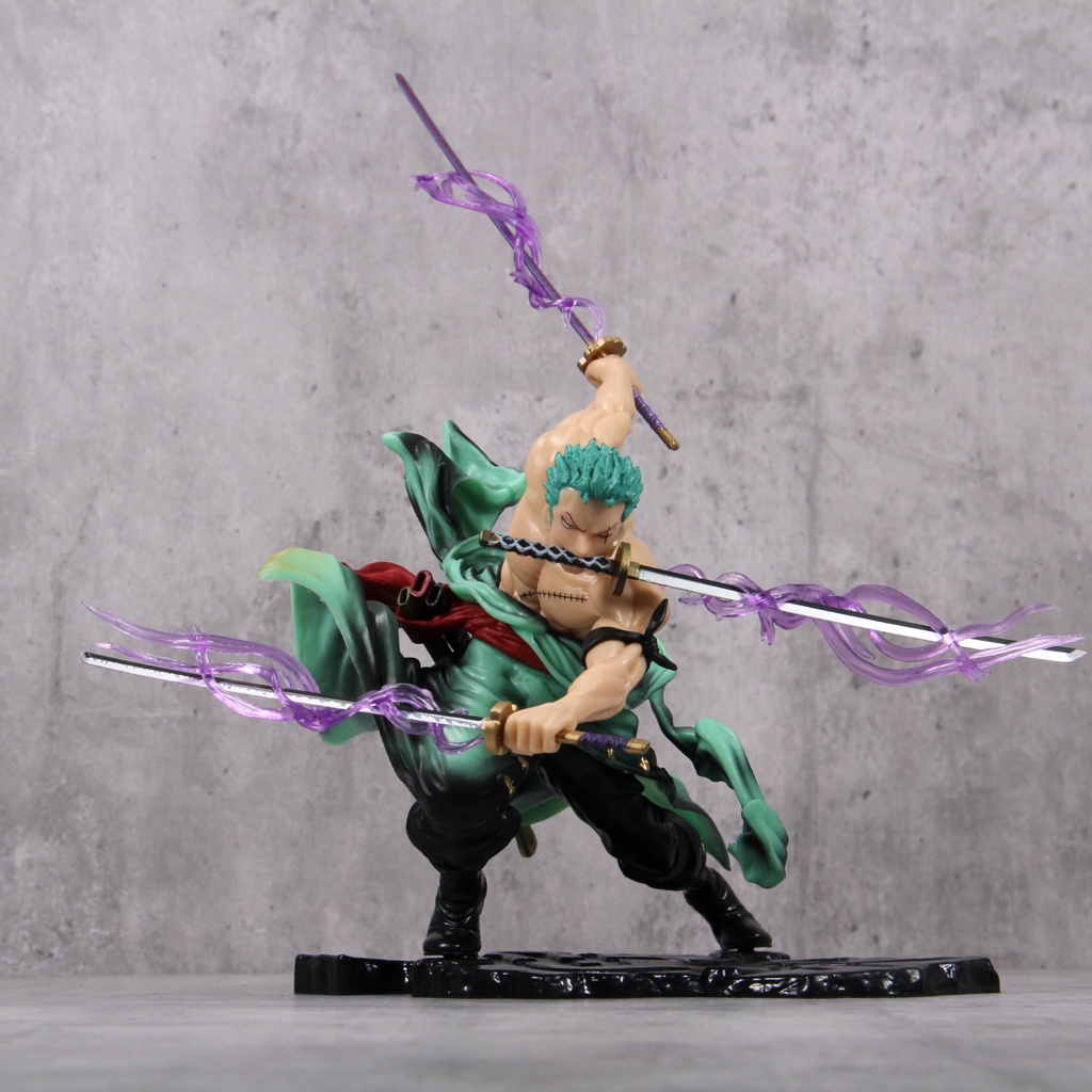 Hộp Ba Thanh Kiếm Hai Đầu Chạm Khắc Ba Ngàn Thế Giới Zoro Zoro One Piece GK Ronoa Zoro