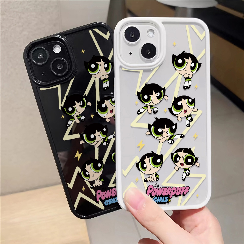 Ốp Điện Thoại Acrylic Cứng Trong Suốt In Hình Powerpuff Girls Cho iphone 14promax 11 13 12 7Plus 8 X XS Max
