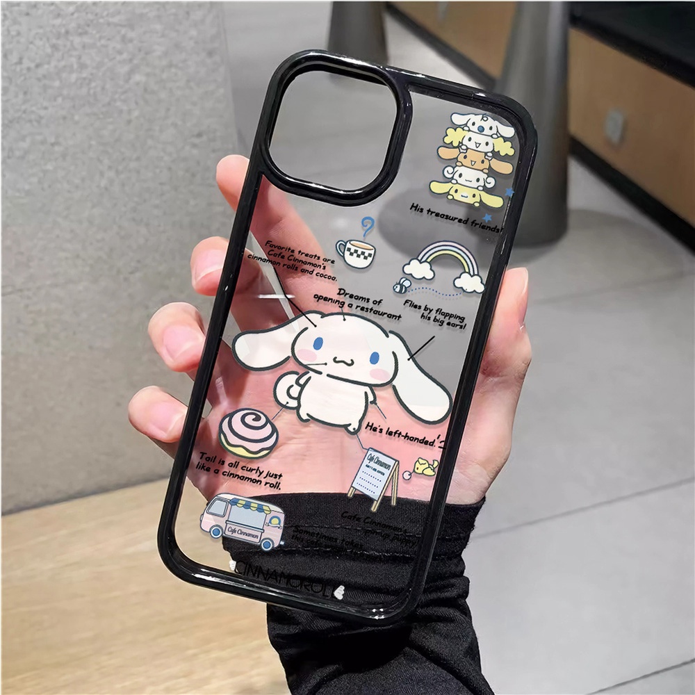 Ốp Điện Thoại Cứng Trong Suốt In Hình Cinnamoroll Hoạt Hình Cho iphone 14promax 11 13 12 7Plus 8 X XS Max