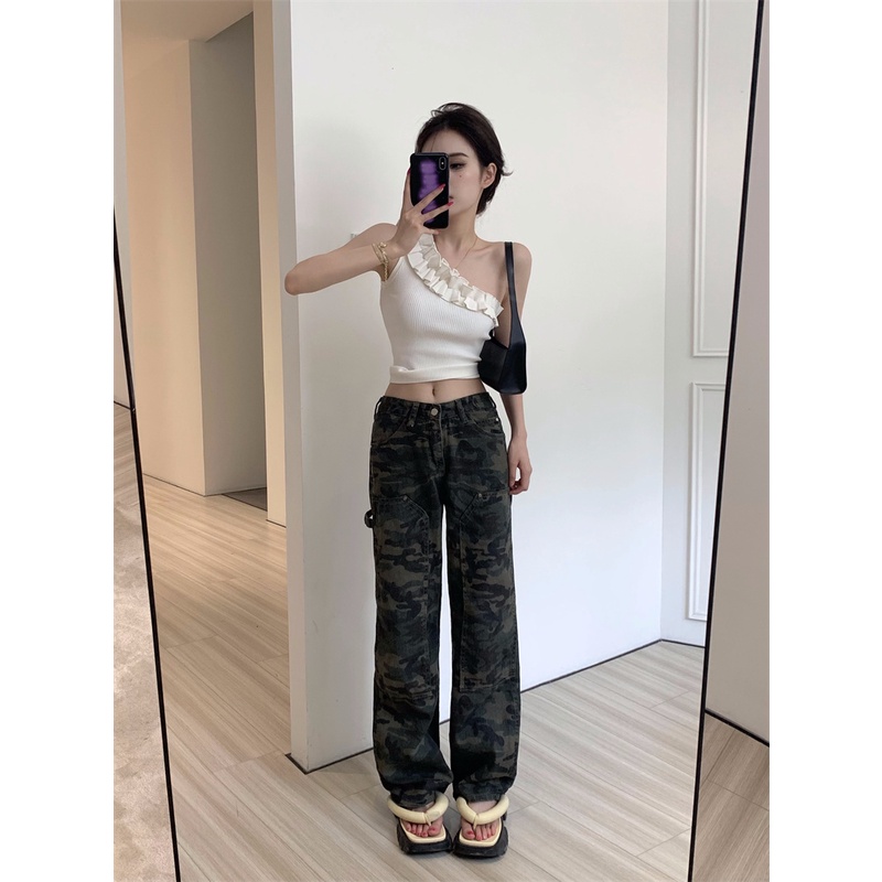 Áo Hai Dây Dáng Ôm Ngắn Phong Cách Hàn Quốc Thời Trang