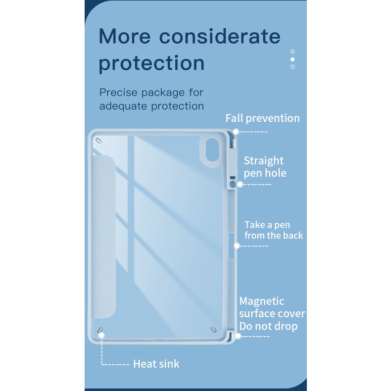 Bao Da Máy Tính Bảng Bằng acrylic Trong Suốt Chất Lượng Cao Cho nokia t20 10.4 '' ta-1397 ta-1394 ta-1392