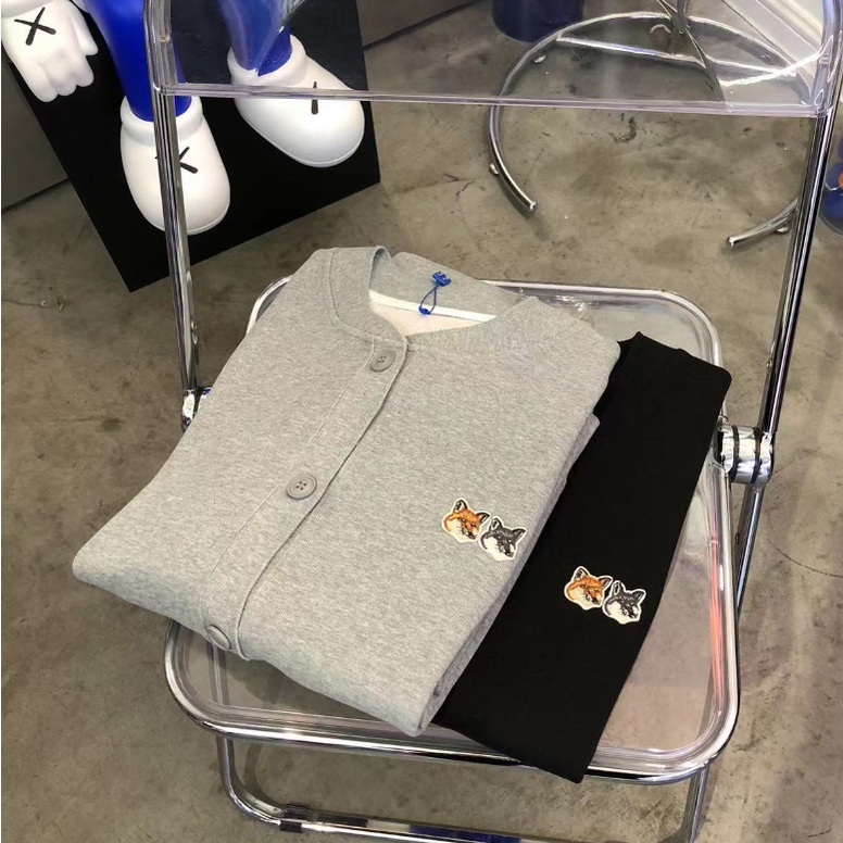 Áo Khoác cardigan Thêu Hình Cáo Phong Cách Thời Trang Đường Phố Mới 2023