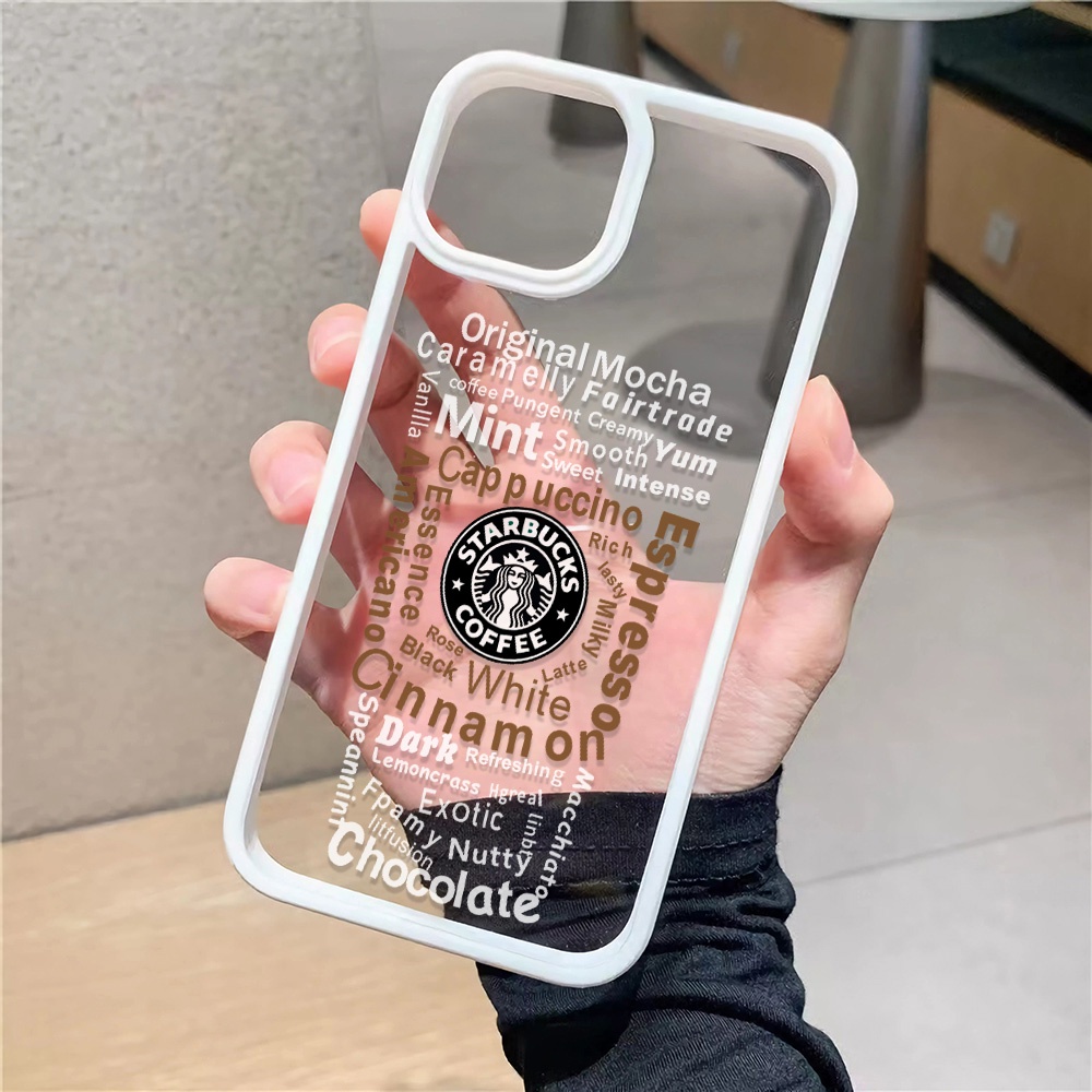 Ốp Điện Thoại Nhựa Acrylic Cứng Trong Suốt In Hình Cốc Cà Phê Thời Trang Cho iphone 14promax 11 13 12 7Plus 8 X XS Max