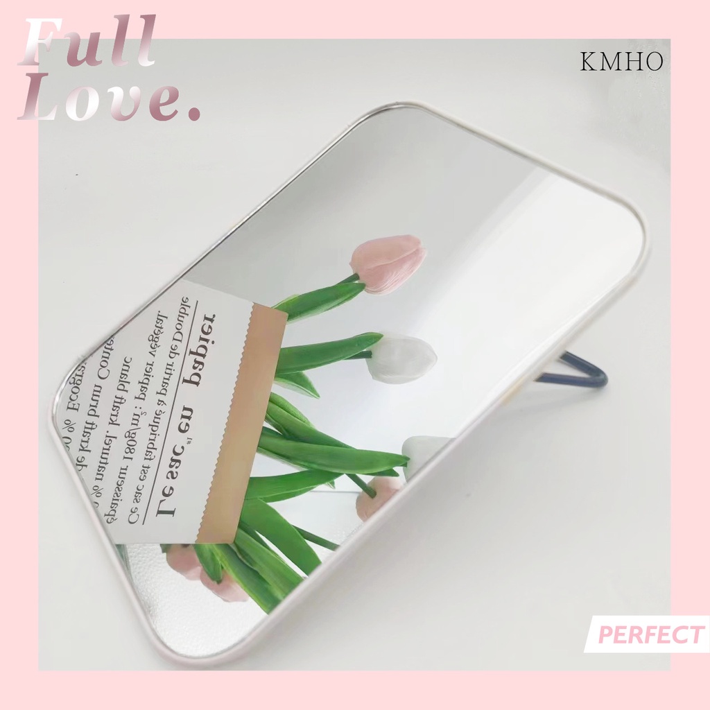 Gương Trang Điểm Để Bàn Kích Thước Nhỏ Họa Tiết Hoạt Hình Xinh Xắn