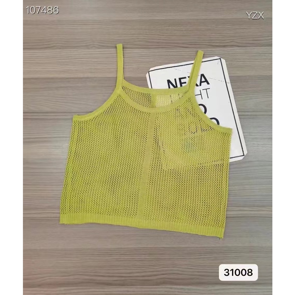 Áo Tank Top Sát Nách Dáng Ôm Thiết Kế Khoét Lỗ Thời Trang Quyến Rũ Cho Nữ