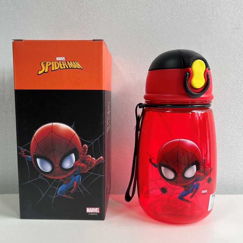 Bình nước Disney Spiderman/Captain America/Princess người nhện cho bé loại cao cấp