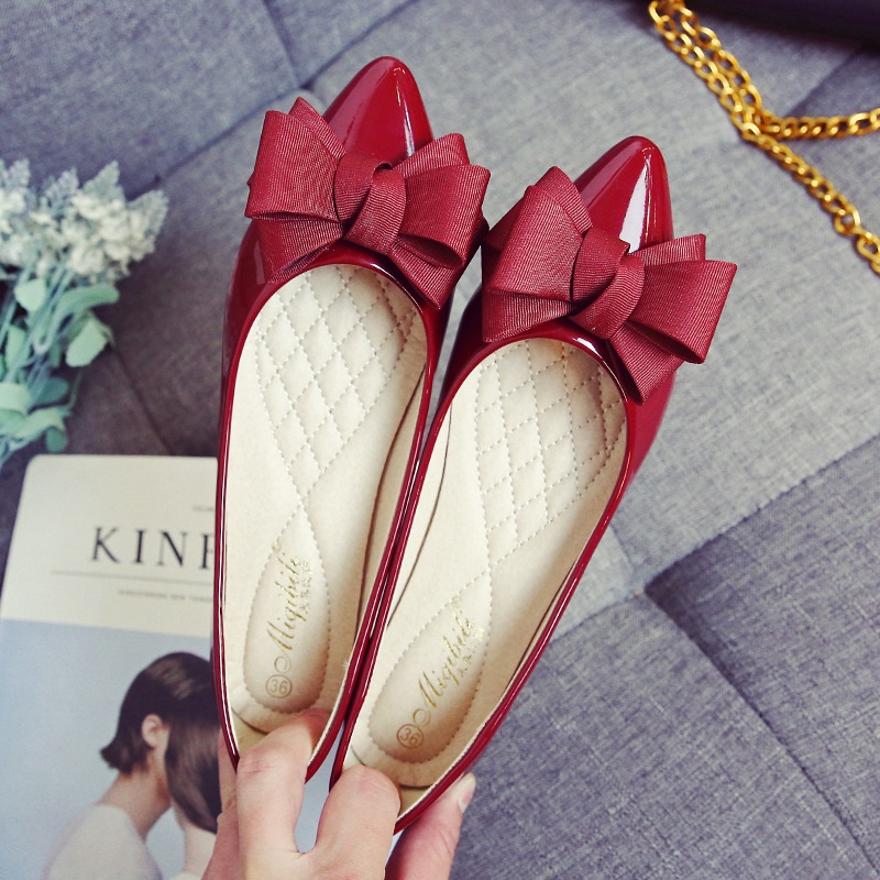 Giày Búp Bê Mũi Nhọn Size Lớn 3334 Thời Trang Cho Nữ, Size 41-43