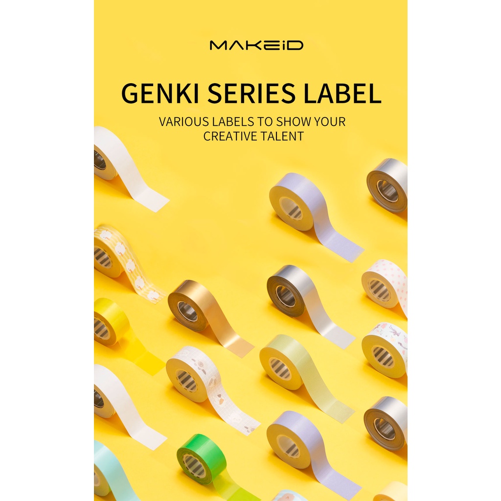 Cuộn Băng Keo 16mm * 4m Chuyên Dụng Cho Máy In Kết Nối Bluetooth MakeID L1-A